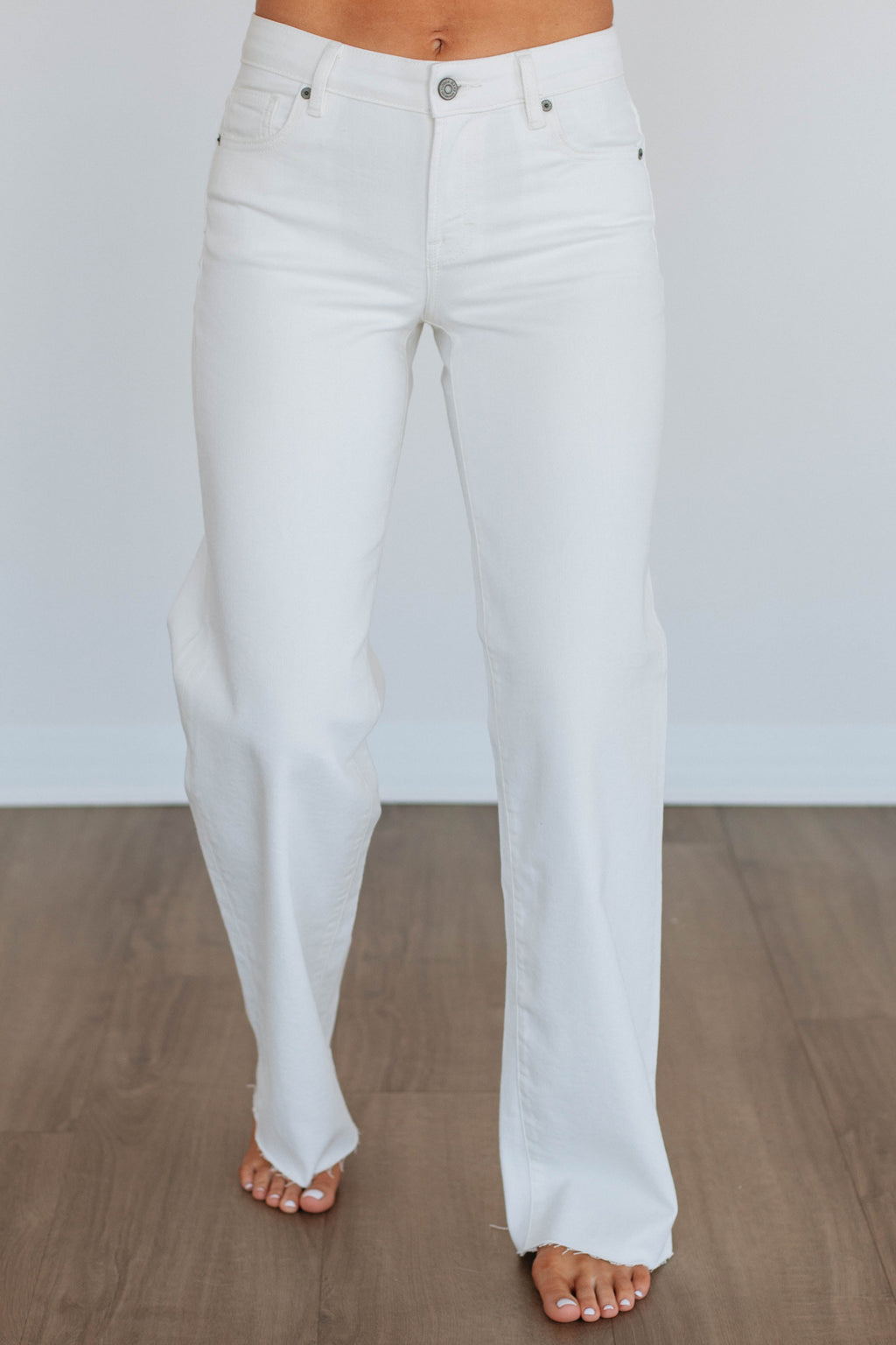 Logan Hidden Jeans - Ivory