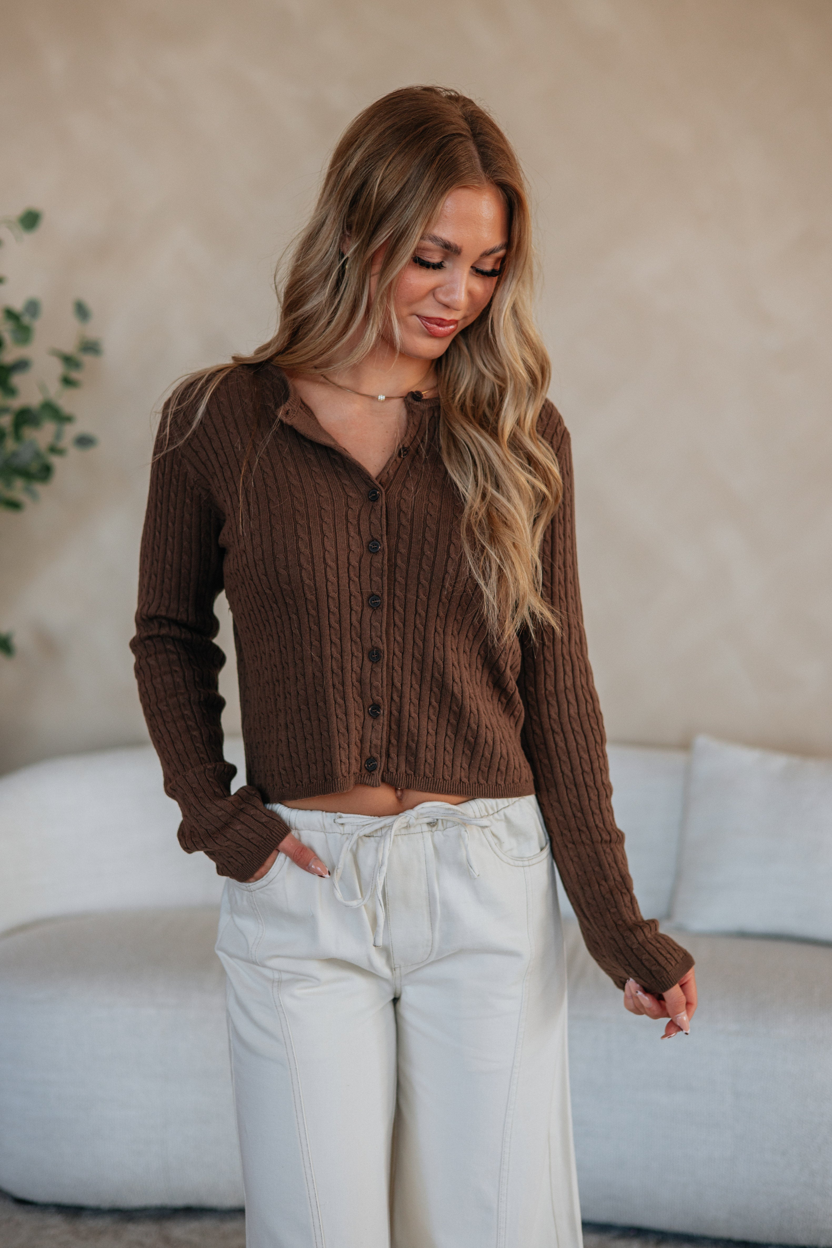 Melody Cable Knit Cardigan
