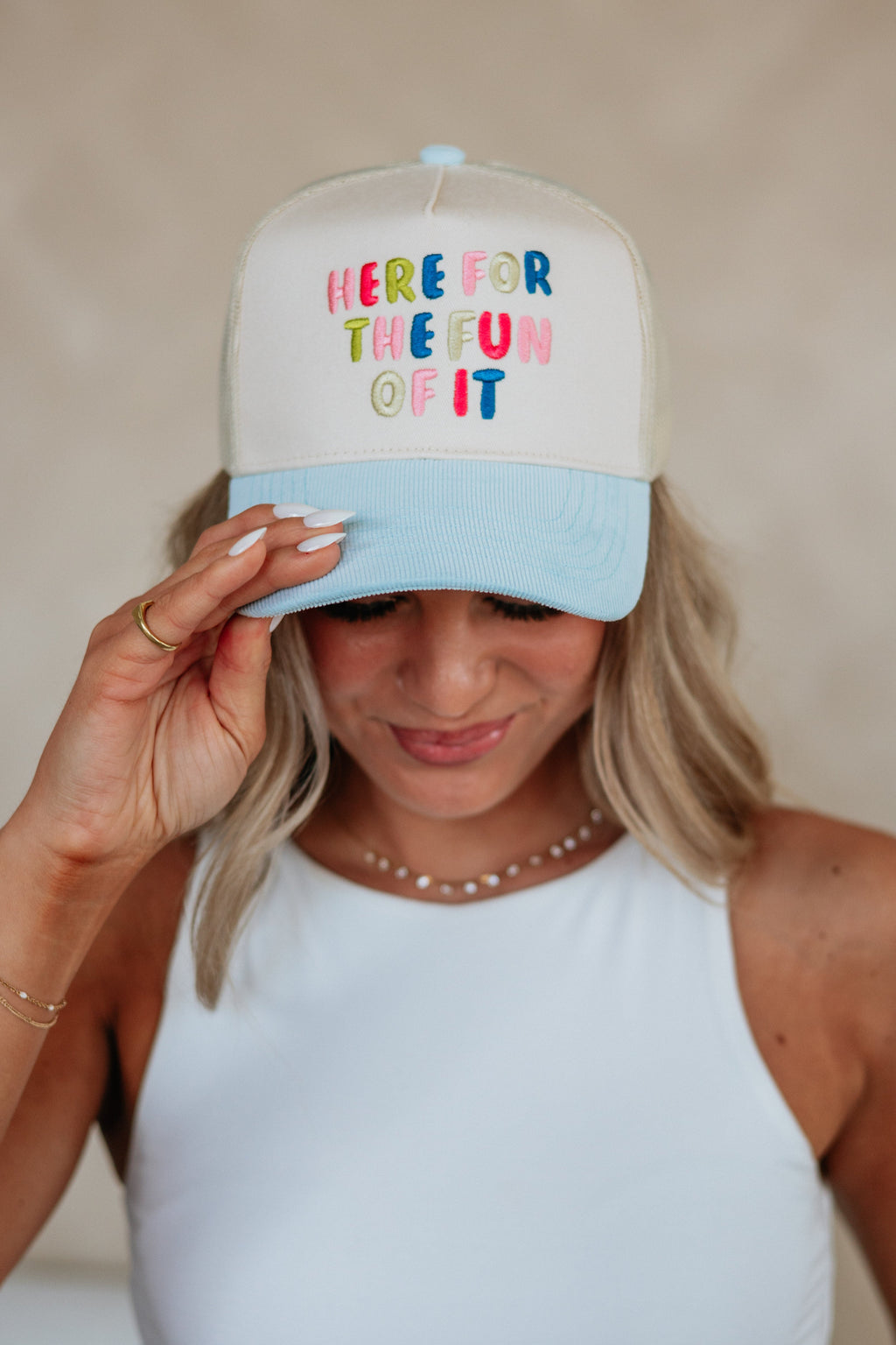 Here For The Fun Of It Trucker Hat