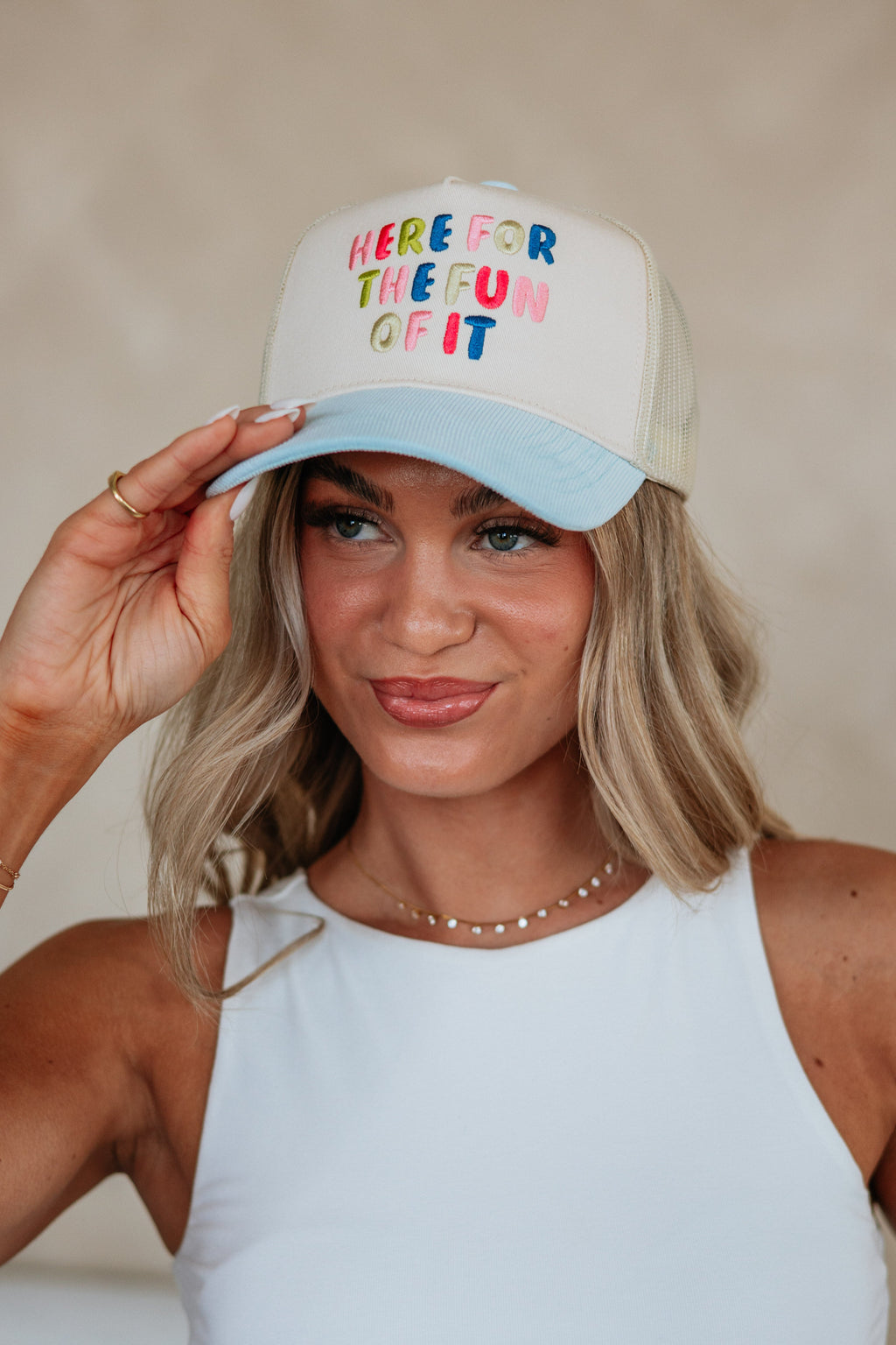 Here For The Fun Of It Trucker Hat