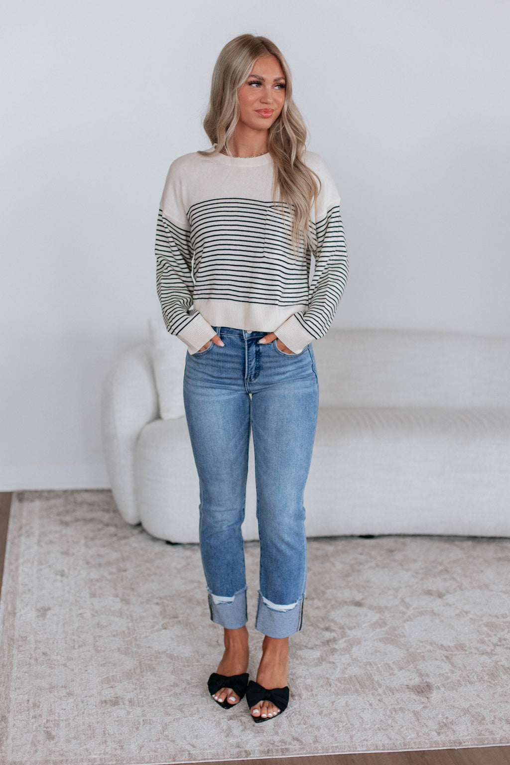 Alaina Striped Sweater