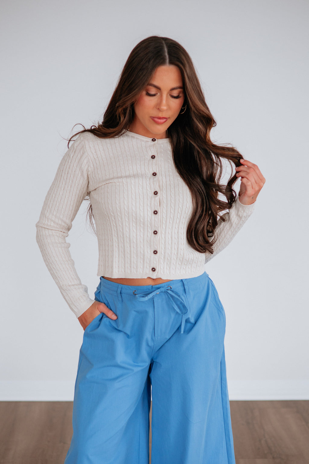 Melody Cable Knit Cardigan