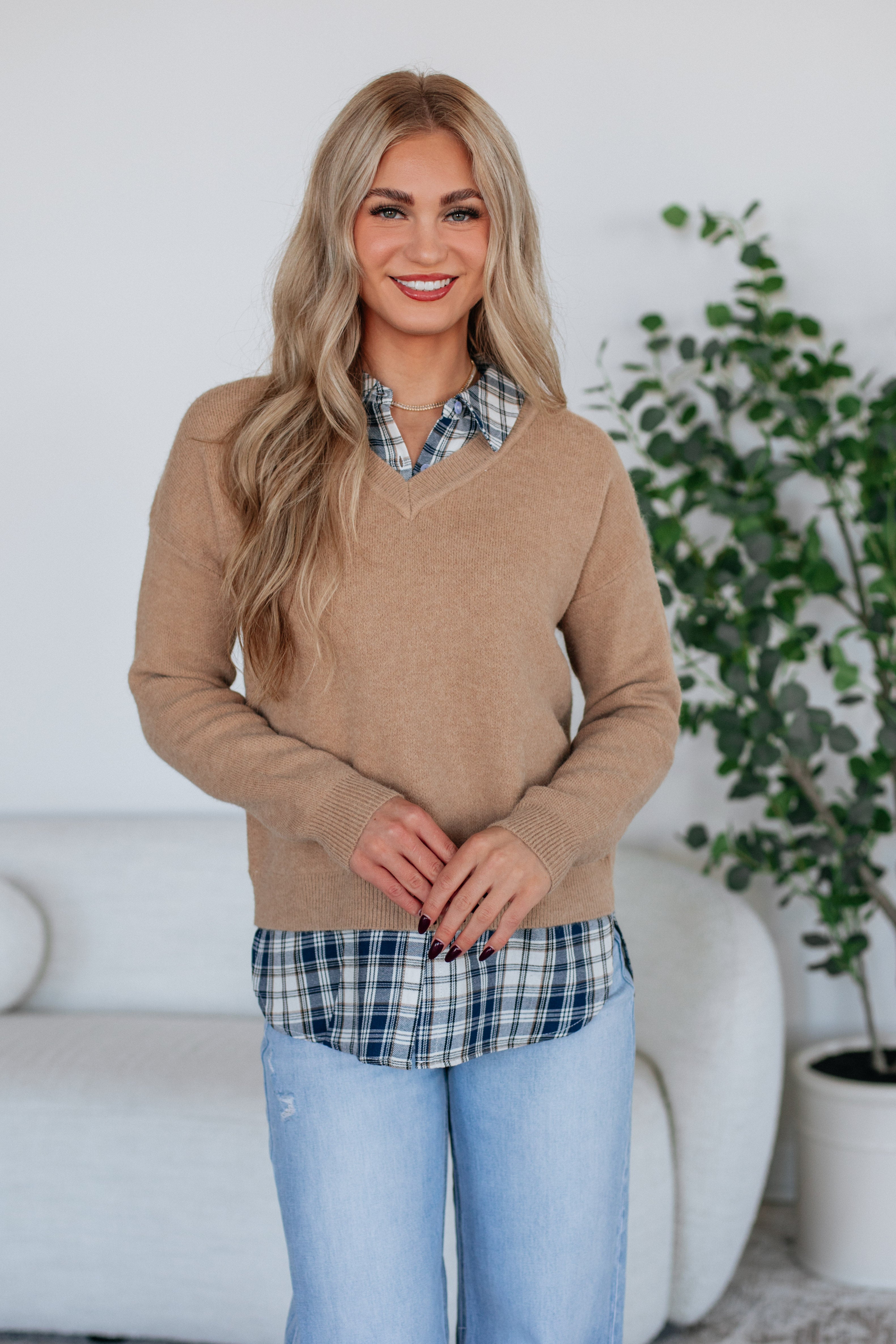 Deanna Contrast Sweater