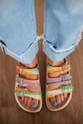 Vibrant Getaway Platform Sandals
