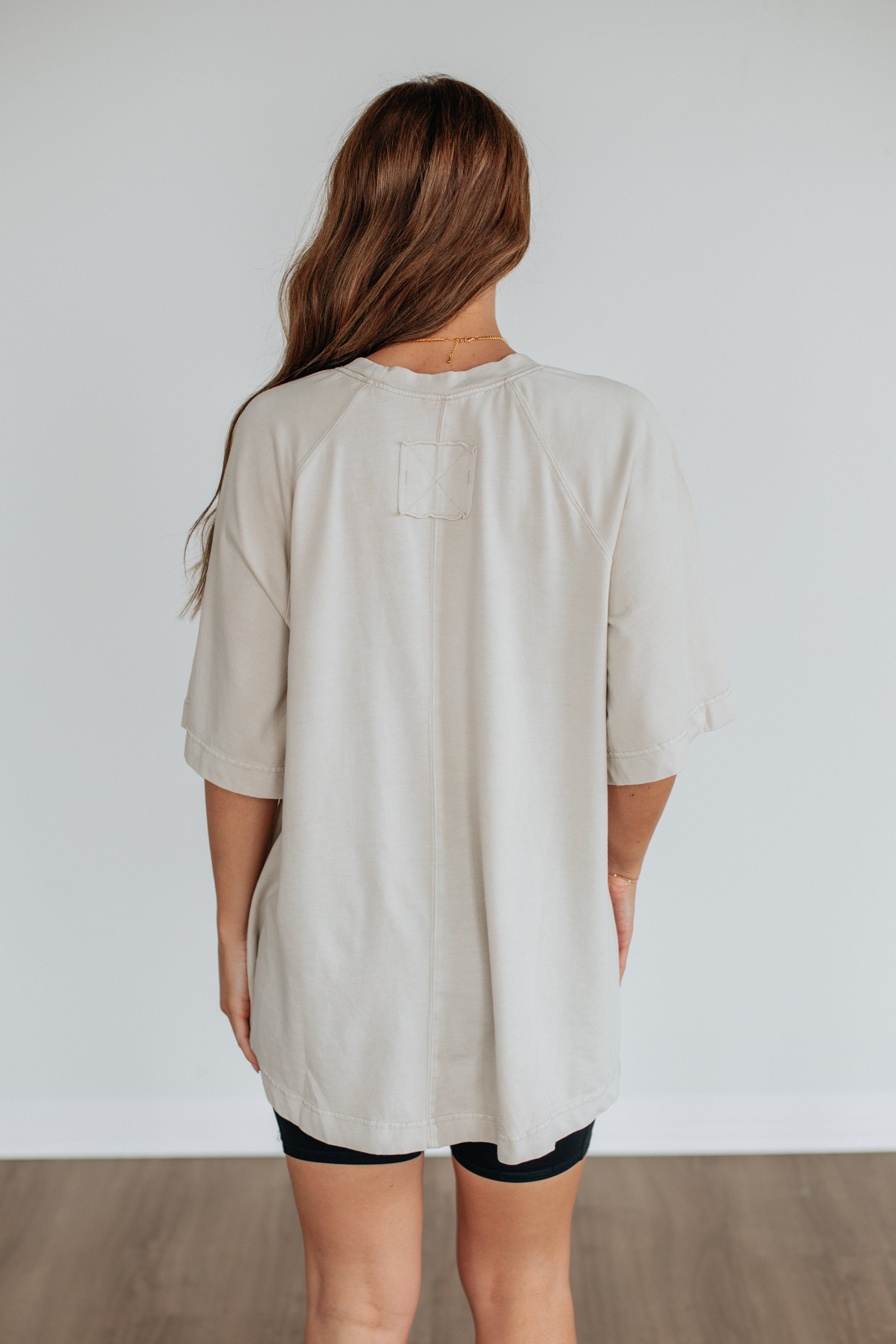 Skylen Oversized Tee - Natural