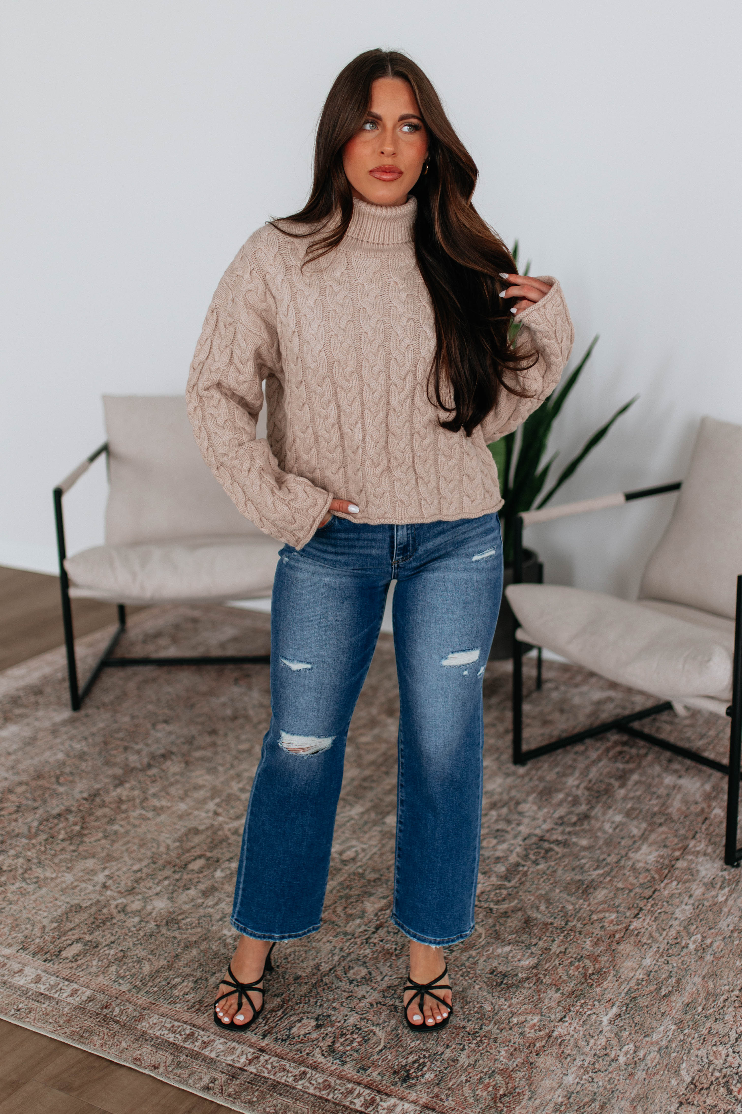 Kaylyn Cable Knit Sweater